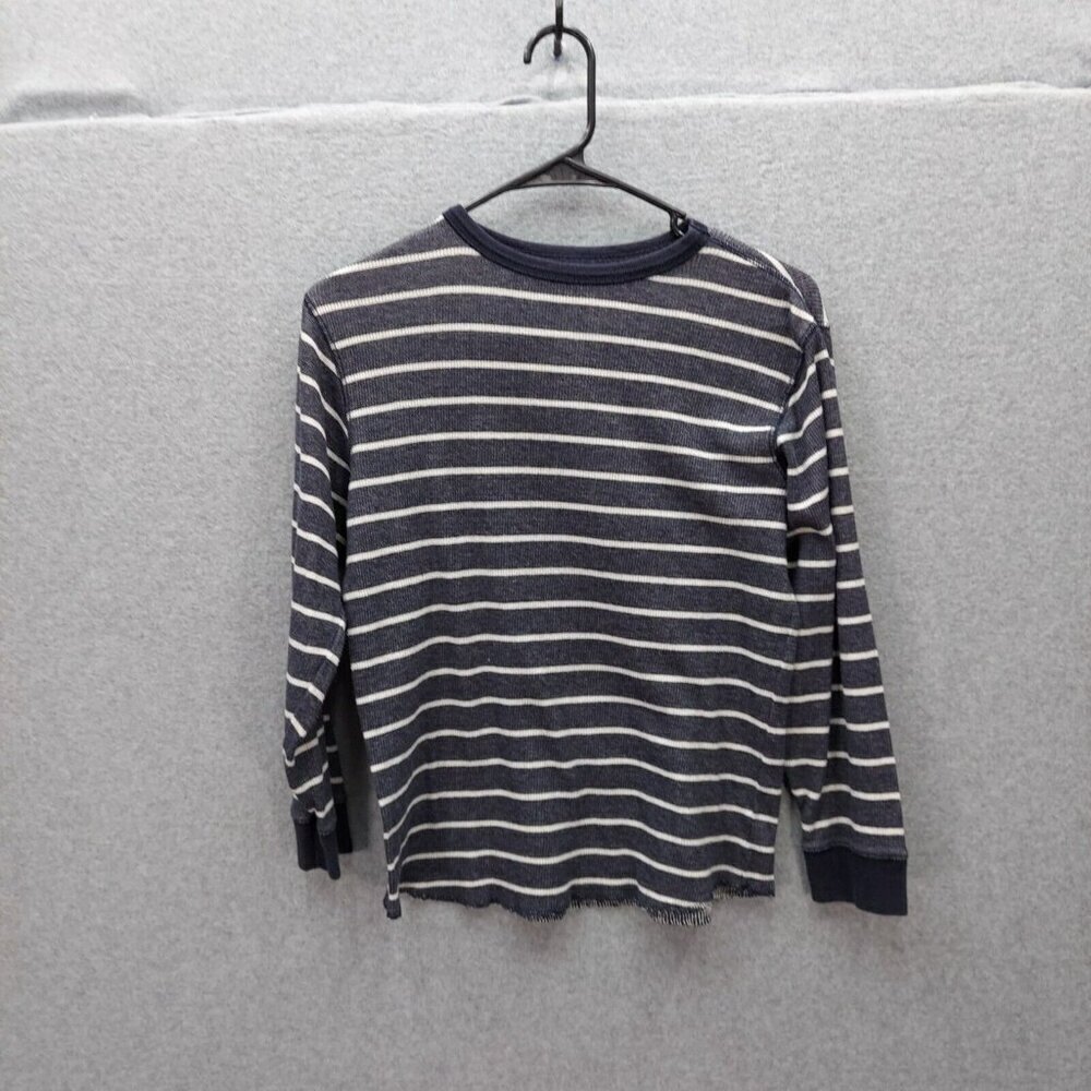 Gap Boys Top Sz L Gray Striped Long Sleeve T Shirt Casual Activewear Play